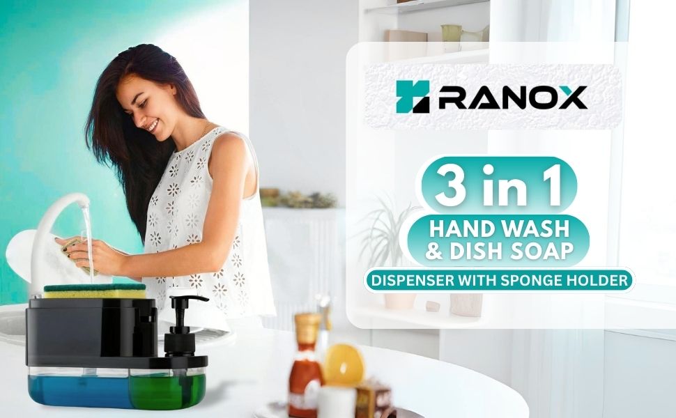 Ranox 3-in-1 Soap Dispenser