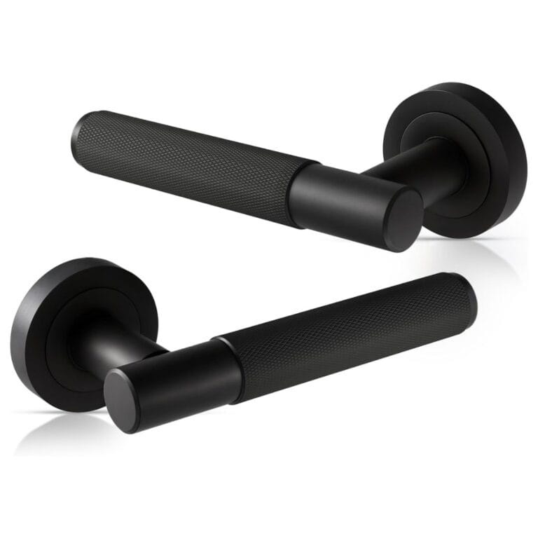 Black Door Handle Ranox Brand Matte Finish Interior Lever