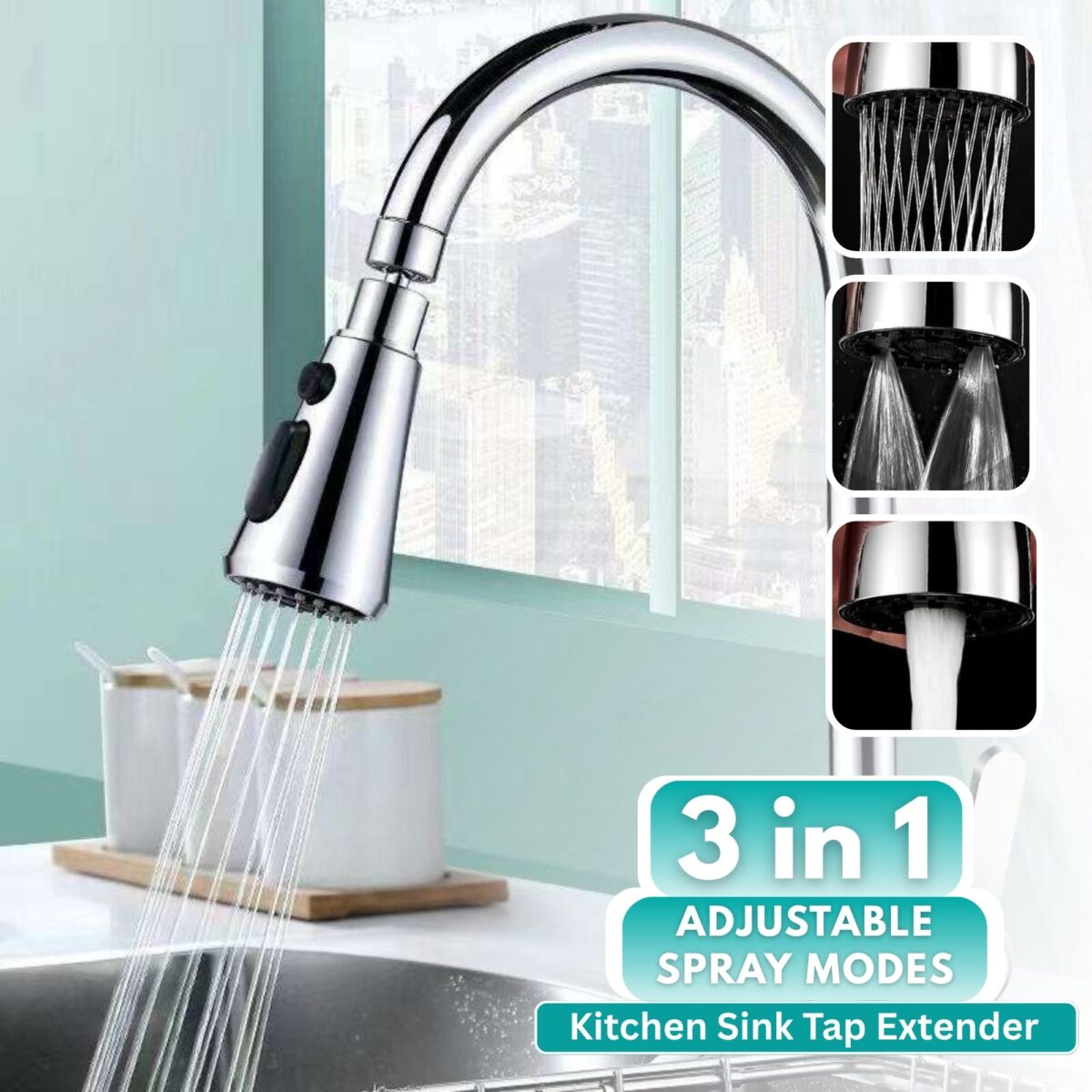 Tap Extender for Kitchen Sink Faucet Aerator