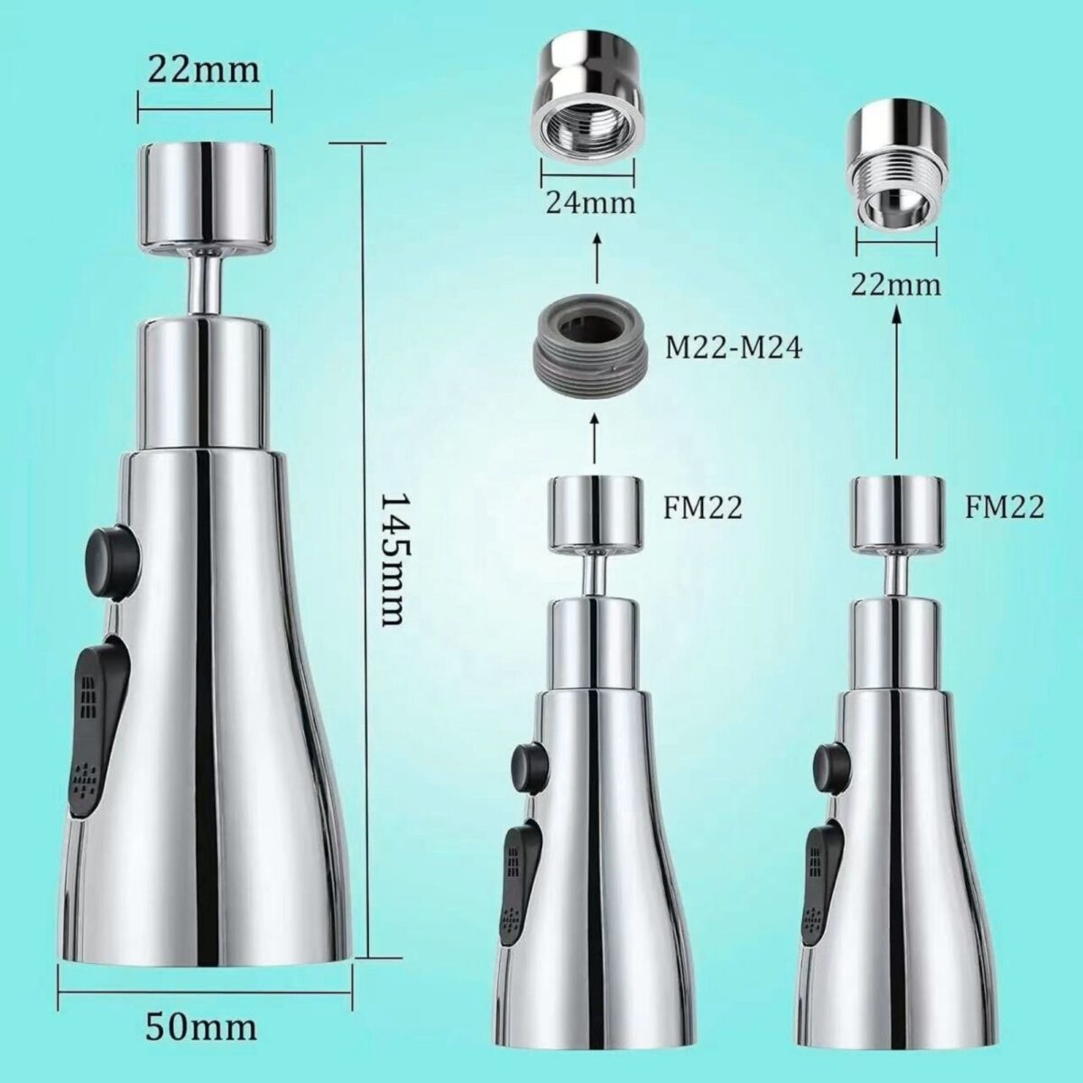 Tap Extender for Kitchen Sink Faucet Aerator
