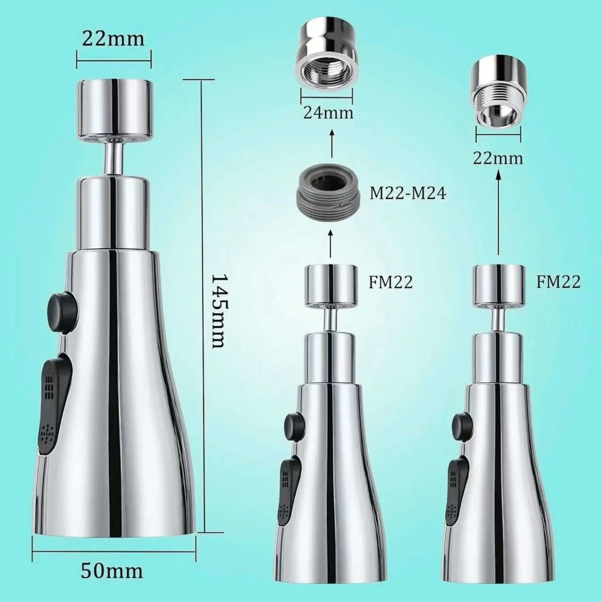 Tap Extender for Kitchen Sink Faucet Aerator